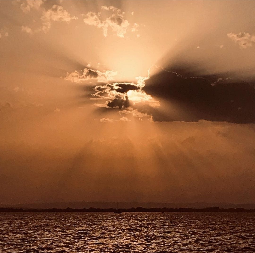 Coucher de soleil en mer